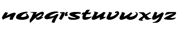 Zebra Wedgecut Color Font LOWERCASE