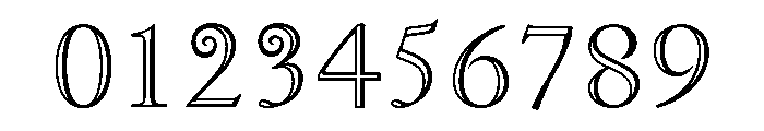 Zephyr Openface Font OTHER CHARS