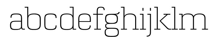Zetta Serif Thin Font LOWERCASE