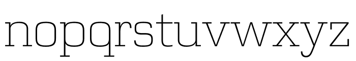 Zetta Serif Thin Font LOWERCASE