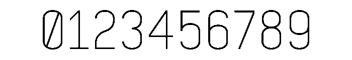ZF2334 Condensed Regular Font OTHER CHARS
