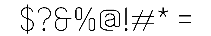 ZF2334 Condensed Regular Font OTHER CHARS