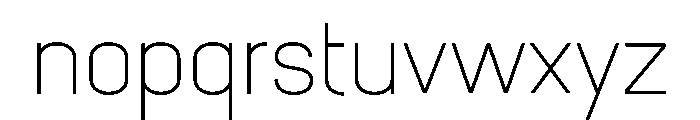 ZF2334 Condensed Regular Font LOWERCASE