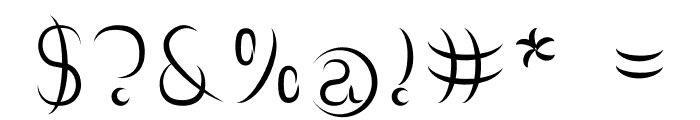 ZF2334 Crescents Font OTHER CHARS