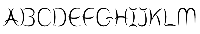 ZF2334 Crescents Font UPPERCASE