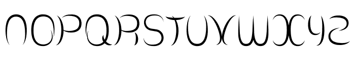 ZF2334 Crescents Font UPPERCASE