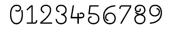 ZF2334 Curls Regular Font OTHER CHARS