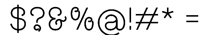 ZF2334 Curls Regular Font OTHER CHARS