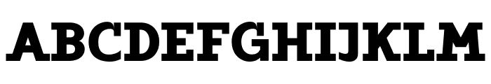 ZF2334 Slab Serif Black Font UPPERCASE
