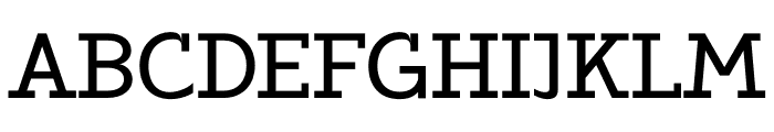 ZF2334 Slab Serif Regular Font UPPERCASE