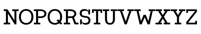 ZF2334 Slab Serif Regular Font UPPERCASE