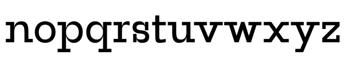 ZF2334 Slab Serif Regular Font LOWERCASE