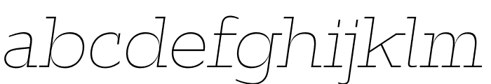 ZF2334 Slab Serif Thin Italic FONT