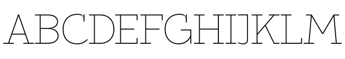 ZF2334 Slab Serif Thin Font UPPERCASE
