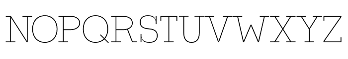 ZF2334 Slab Serif Thin Font UPPERCASE