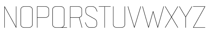 ZF2334 Square Hairline Font UPPERCASE
