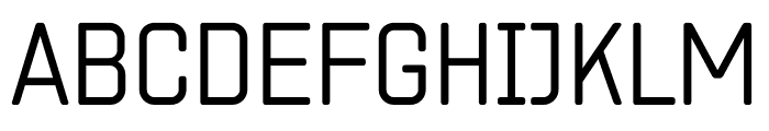 ZF2334 Square Light Font UPPERCASE
