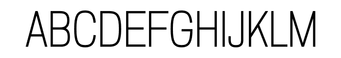 ZF2334 Squarish Light Font UPPERCASE