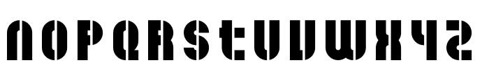 ZF2334 Stencil Font UPPERCASE