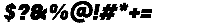 ZF Base Sans Pro Fat Italic Font OTHER CHARS