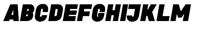ZF Base Sans Pro Fat Italic Font UPPERCASE