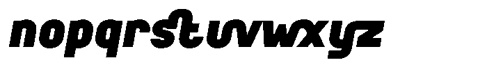 ZF Base Sans Pro Fat Italic Font LOWERCASE