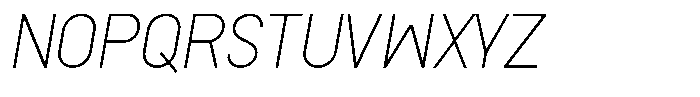 ZF Base Sans Pro Thin Italic Font UPPERCASE