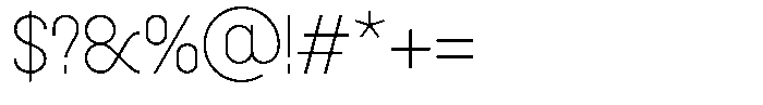 ZF Base Sans Pro Thin Font OTHER CHARS