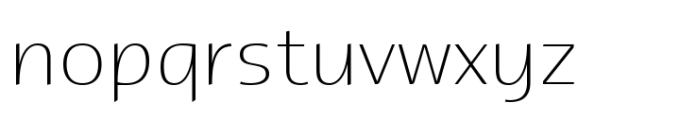 ZF Gently Ultra Light Font LOWERCASE