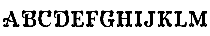 Zhara Regular Font UPPERCASE