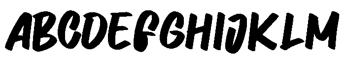 Zholom Font UPPERCASE