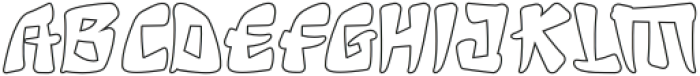 Zhabuki Outline otf (400) Font UPPERCASE