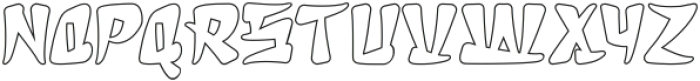 Zhabuki Outline otf (400) Font UPPERCASE