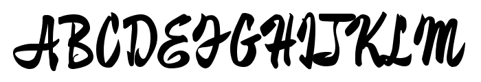 Zhi Mang Xing Regular Font UPPERCASE