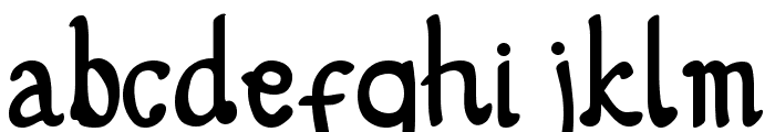 Zhonfragile Font LOWERCASE