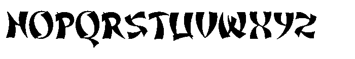 Zhong Font LOWERCASE