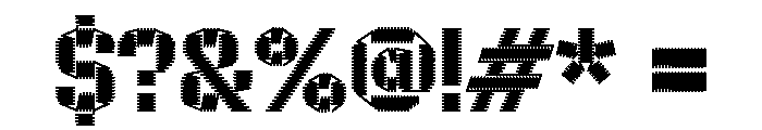 ZIGZAG Black Font OTHER CHARS