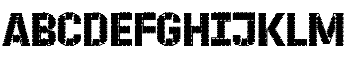 ZIGZAG Black Font UPPERCASE