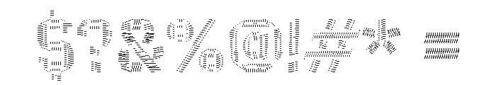 ZIGZAG ExtraLight Font OTHER CHARS