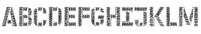 ZIGZAG Light Font UPPERCASE