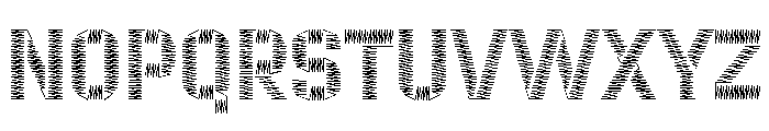 ZIGZAG Light Font UPPERCASE