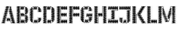 ZIGZAG Medium Font UPPERCASE