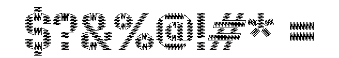 ZIGZAG Regular Font OTHER CHARS
