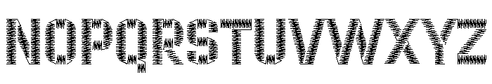 ZIGZAG Regular Font LOWERCASE