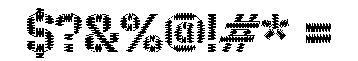 ZIGZAG SemiBold Font OTHER CHARS
