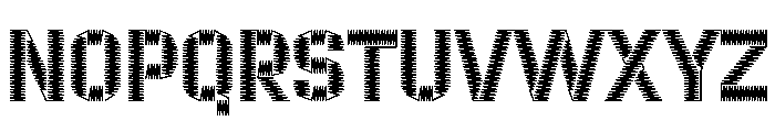 ZIGZAG SemiBold Font UPPERCASE