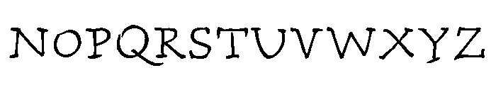 Zingiber Std Regular Font UPPERCASE