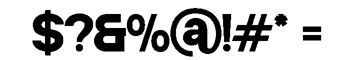 ZIFTONE-Bold Font OTHER CHARS