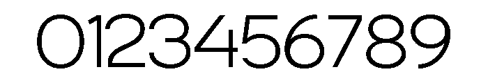 ZIFTONE Extra Light Font OTHER CHARS