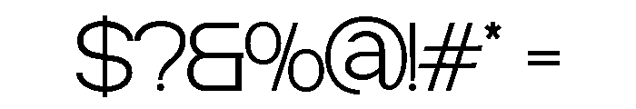 ZIFTONE Extra Light Font OTHER CHARS